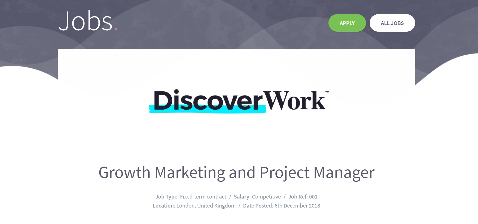Jobs - DiscoverWork
