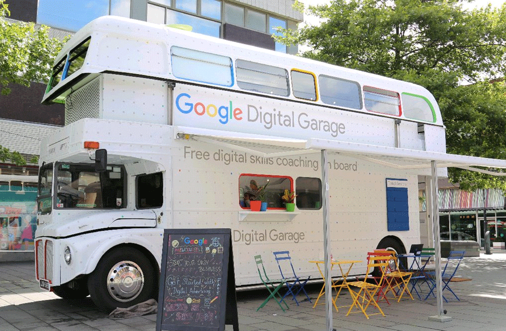 Google Digital Garage Skills Coaching Bus